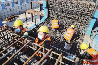 濱鐵2號線第3合同段全面復工，建設者清明假期堅守崗位保進度